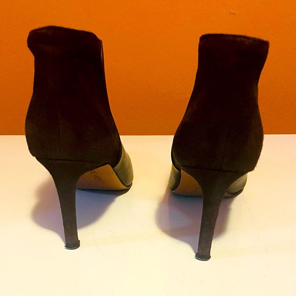 Nine West leather booties suede in the back size 7 - Picture 2 of 3